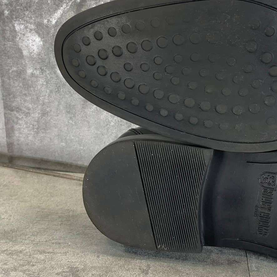 STACY ADAMS Men's Wide Width Black Garrison Wing-Tip Lace-Up Oxford SZ 10.5W