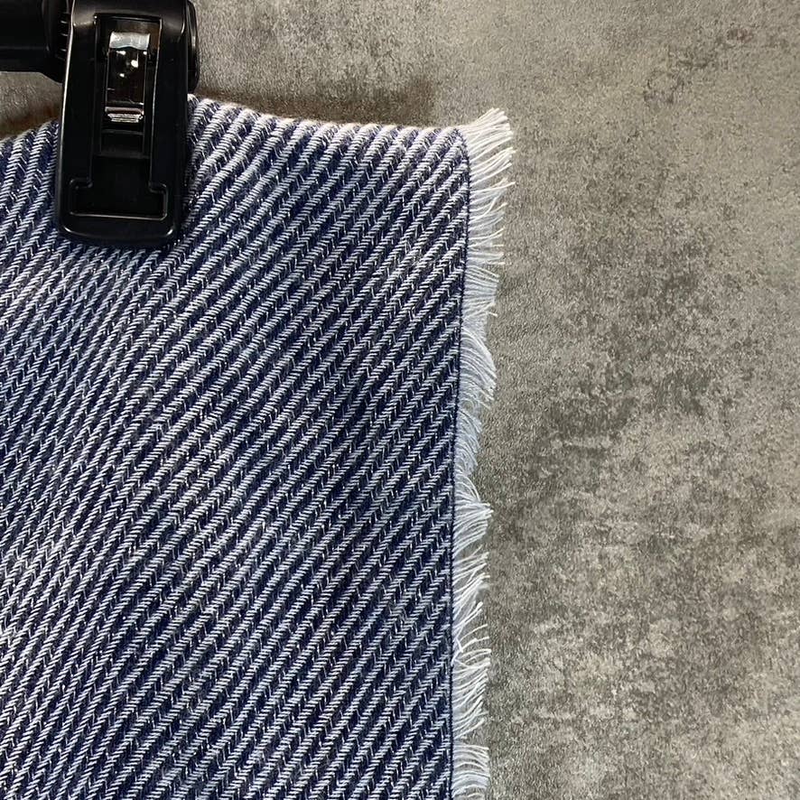 INC INTERNATIONAL CONCEPTS Women's Navy Two-Tone Shine Scarf SZ OS