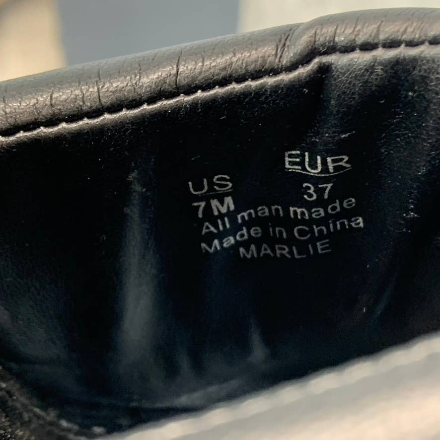 CIRCUS By Sam Edelman Women's Black Marlie Square-Toe Sculpted-Heel Sandals SZ 7