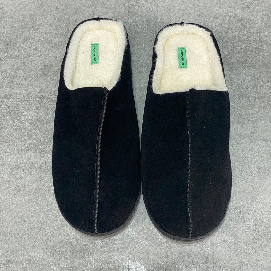 MIO MARINO Men's Black Cuddles Memory Foam Slippers SZ 11-12