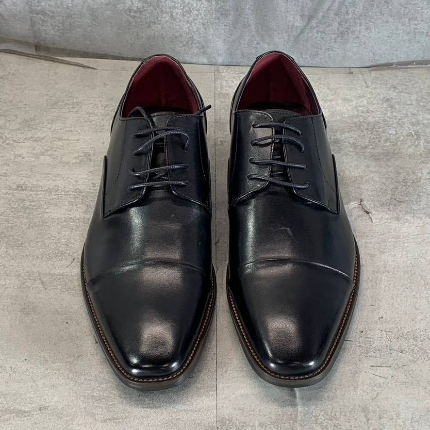 VINTAGE FOUNDRY CO. Men's Black Leather Taylor Lace-Up Oxford Shoes SZ 11