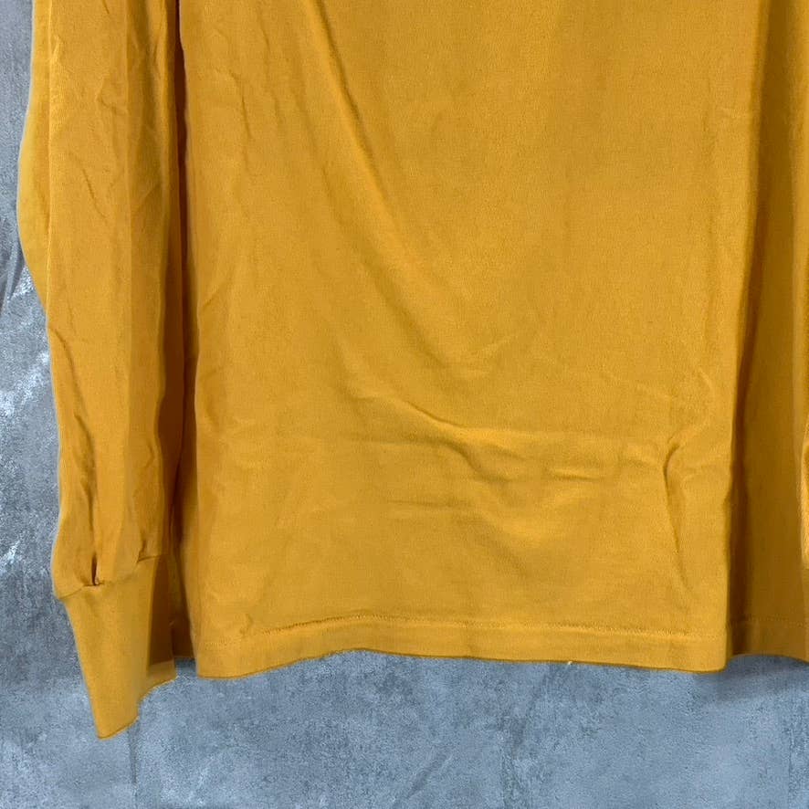 AIME LEON DORE Men's Mustard Crewneck Pullover Long Sleeve T-Shirt SZ L