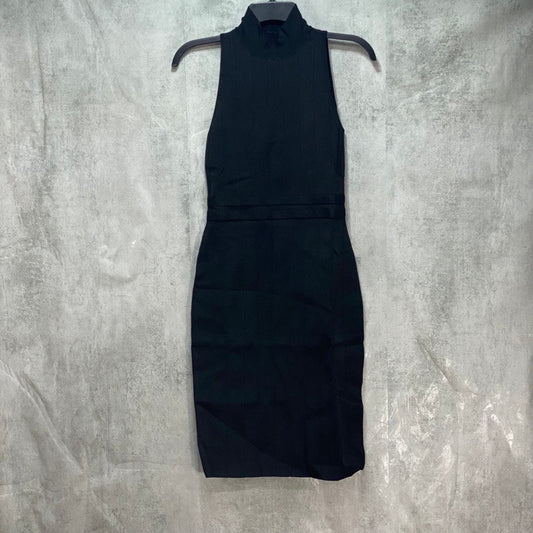 BAR III Black Mock-Neck Sleeveless Sweater Dress SZ S