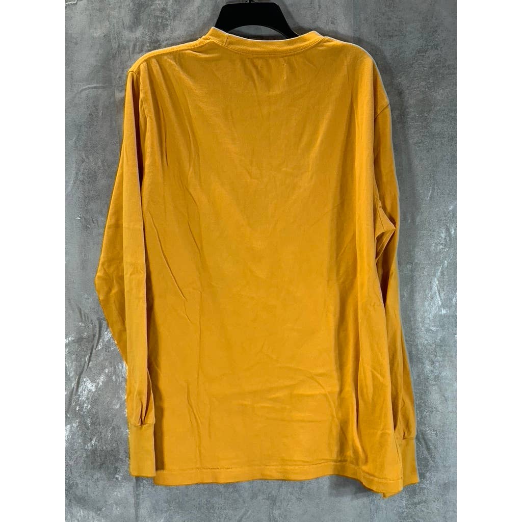 AIME LEON DORE Men's Mustard Crewneck Pullover Long Sleeve T-Shirt SZ L