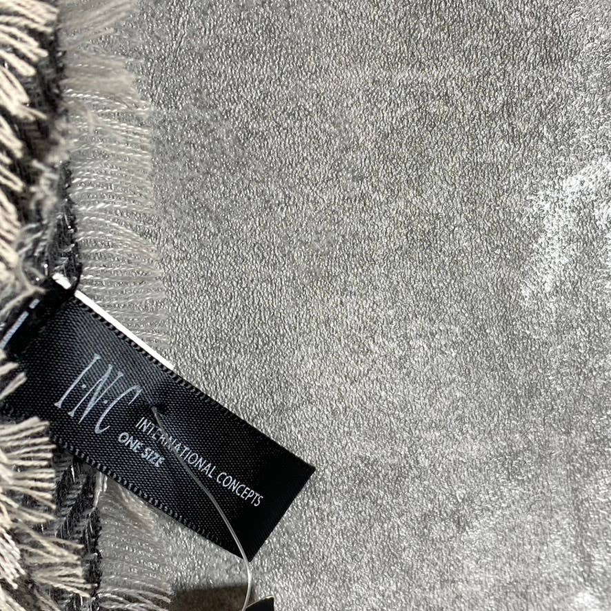 INC INTERNATIONAL CONCEPTS Women's Black Two-Tone Shine Scarf SZ OS