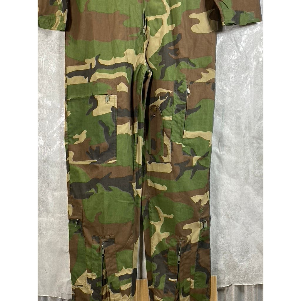 ROTHCO Men's Woodland Camo One-Piece Pull-On Flightsuit SZ S