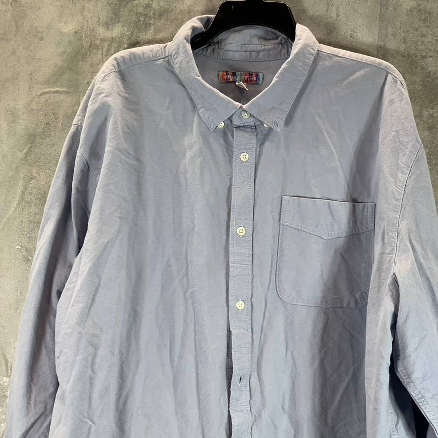 URBAN OUTFITTERS Men's Grey Button-Up Long-Sleeve Shirt SZ XL