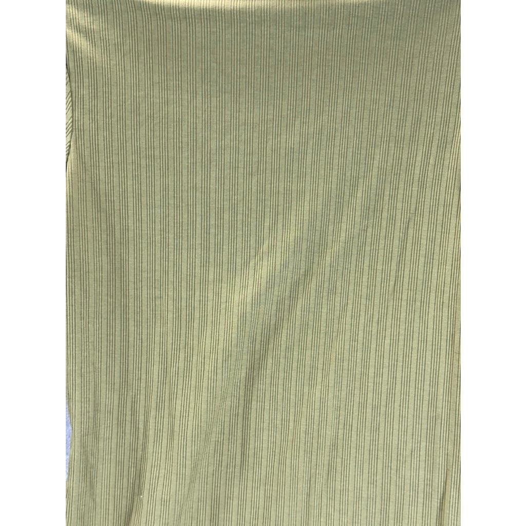 CIDER Women's Olive Green Ruffle Half Turtleneck Knitted Top SZ M (US6)