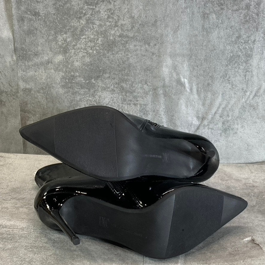 INC INTERNATIONAL CONCEPTS Women's Black Hallee Pointed-Toe Stiletto Booties SZ7