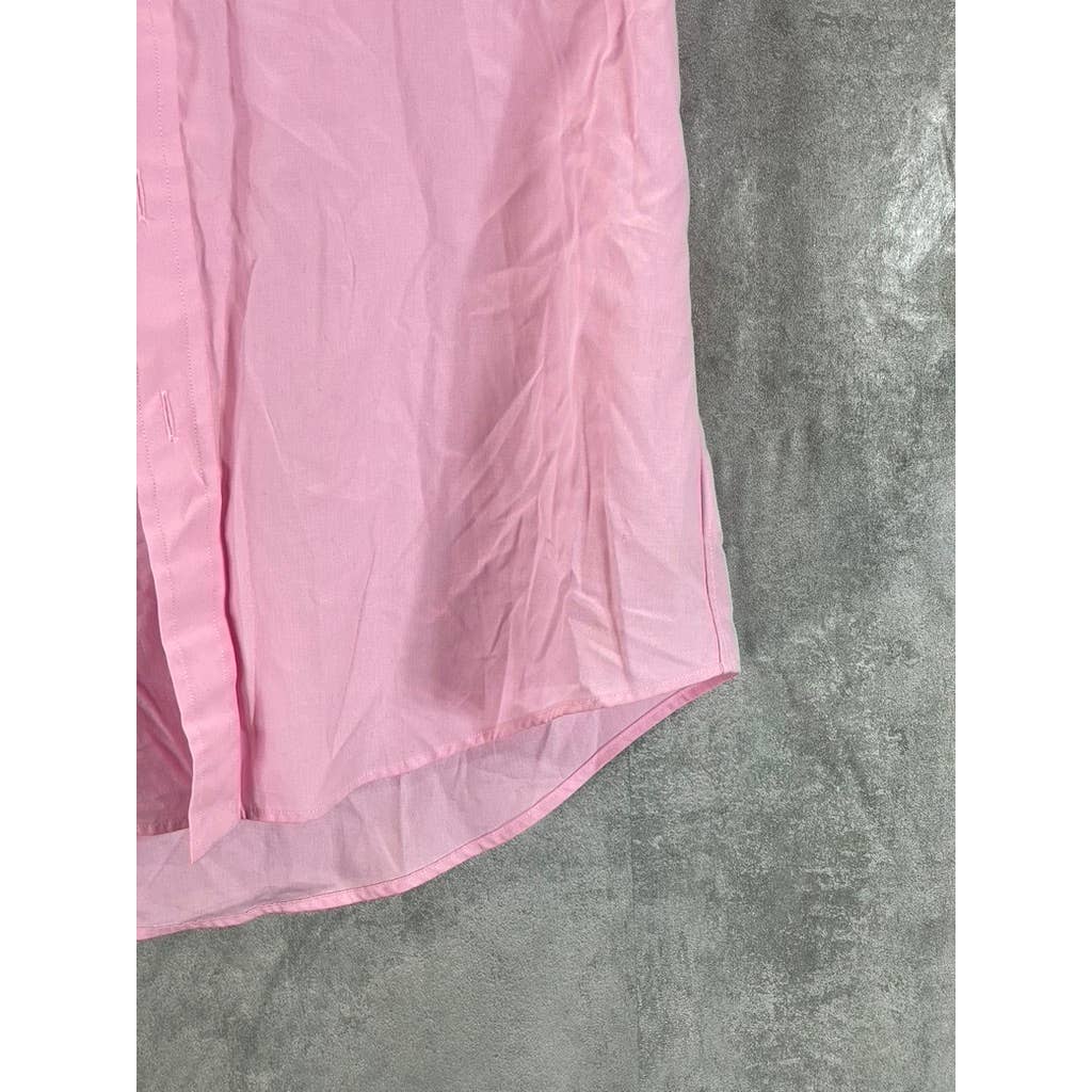 RALPH LAUREN Men's Caramel Pink Classic-Fit Button-Up Oxford Shirt SZ S