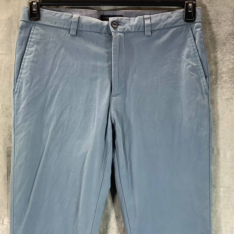 BANANA REPUBLIC Men's Thundercloud Blue Slim-Fit Aiden Stretch Chino Pants SZ 32