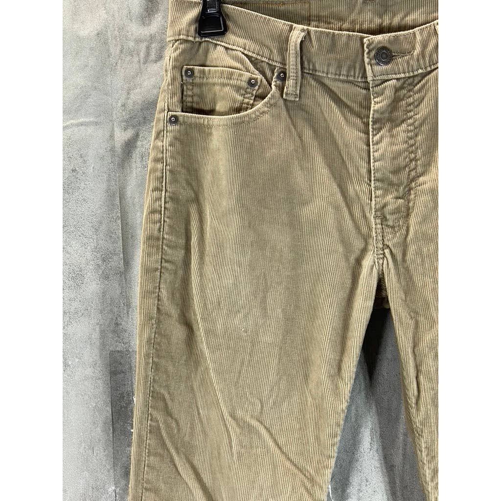 LEVI'S Men's Tan 511 Corduroy Slim-Fit Pants SZ 30X30