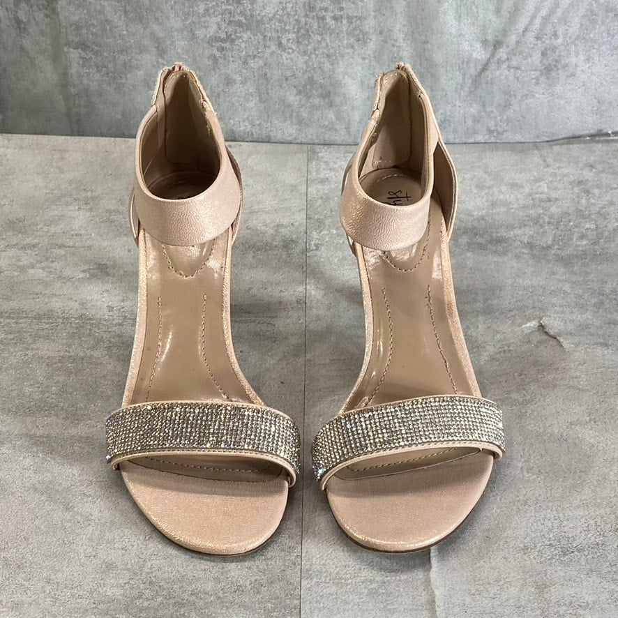 STYLE & CO Women's Blush-Silver Embellished Phillyis Two-Piece Evening Sandals