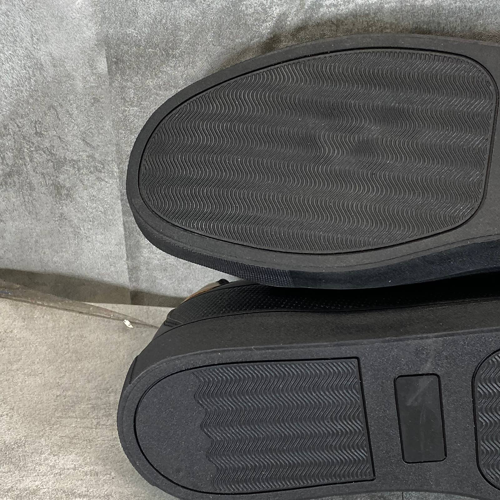 NEW YORK & COMPANY Men's Black Faux-Leather Cooper Low-Top Sneakers SZ 11