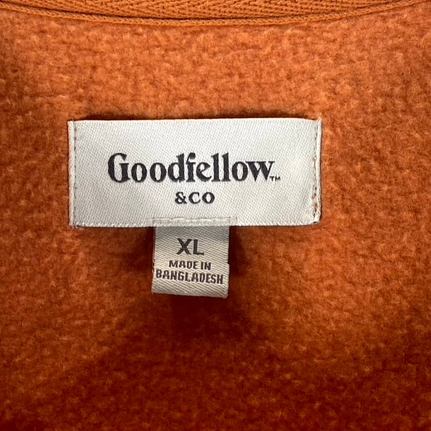 GOODFELLOW & CO Men's Rust Regular-Fit Crewneck Pullover Sweater SZ XL