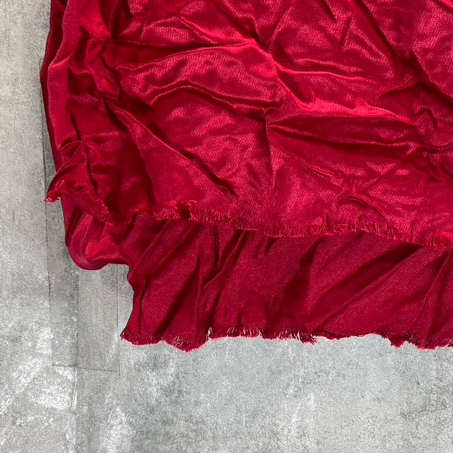 INC INTERNATIONAL CONCEPTS Women's Baked Apple Solid Knit Wrap Scarf SZ OS