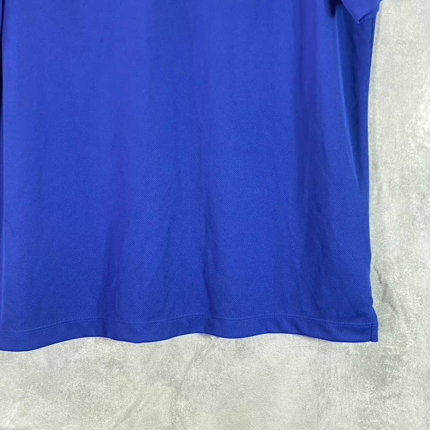 LANDS' END Outfitters Men's Dark Blue Active Pique Polo Short-Sleeve Shirt SZ M