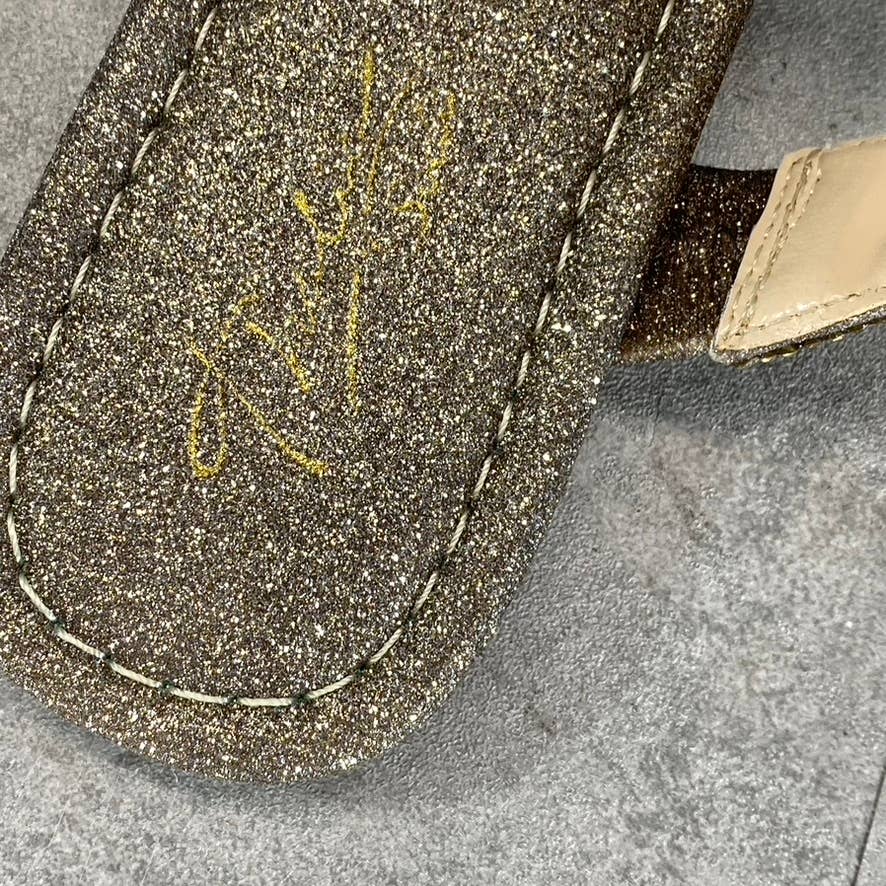 THALIA SODI Women's Champagne Ombre Bianca Rhinestone Flat Sandals SZ 5.5