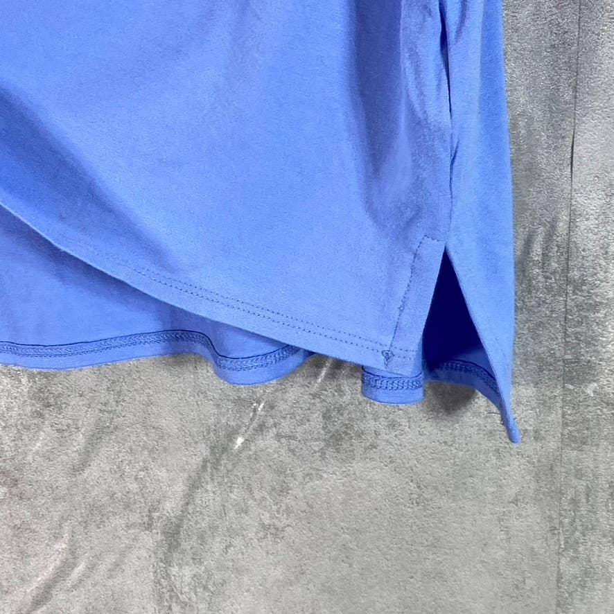 ALFANI Women's Blue Crewneck Short-Sleeve Tunic Top SZ XL