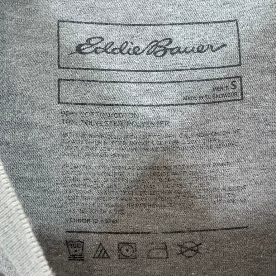 EDDIE BAUER Men's Gray Crewneck Calling In Sick Graphic Short Sleeve T-Shirt SZS