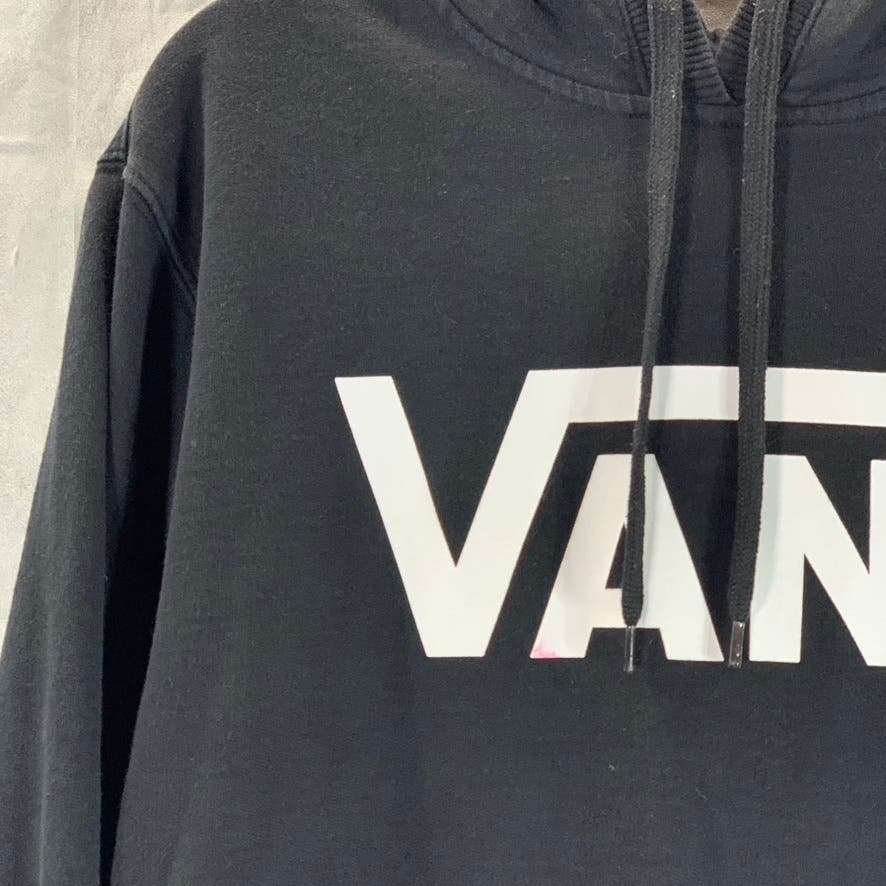 VANZ Men's Black Classic Large Logo Pullover Hoodie SZ M