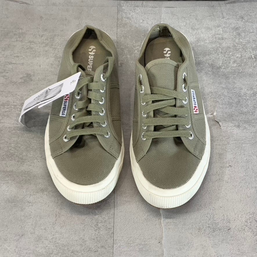 SUPERGA Women's Green Safari Lace-Up Mule Sneakers SZ 7 M 8.5 W