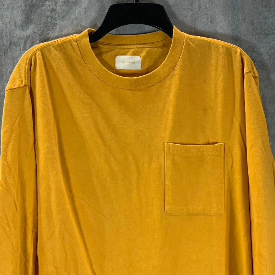 AIME LEON DORE Men's Mustard Crewneck Pullover Long Sleeve T-Shirt SZ L