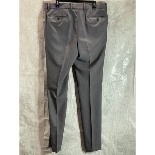 THE SAVILE ROW COMPANY Men's Gray Brixton Flat Front Suit Pants SZ 36