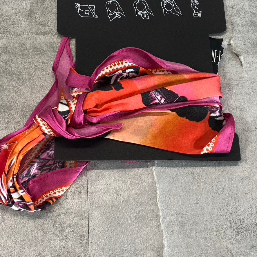INC INTERNATIONAL CONCEPTS Women's Fuschia Palm-Print Kite Scarf SZ OS