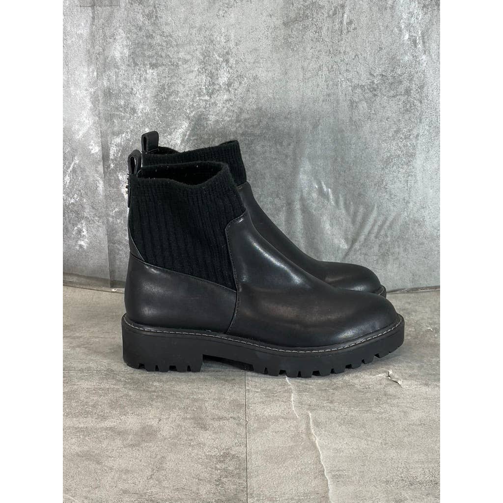 GIANI BERNINI Women's Black Maxxine Memory Foam Pull-On Ankle Boots SZ 7.5