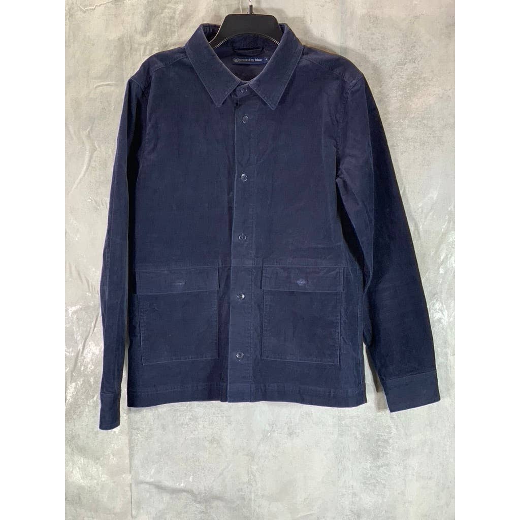 UNITED BY BLUE Men's Night Sky Organic Corduroy Button-Up Long Sleeve Jacket SZS