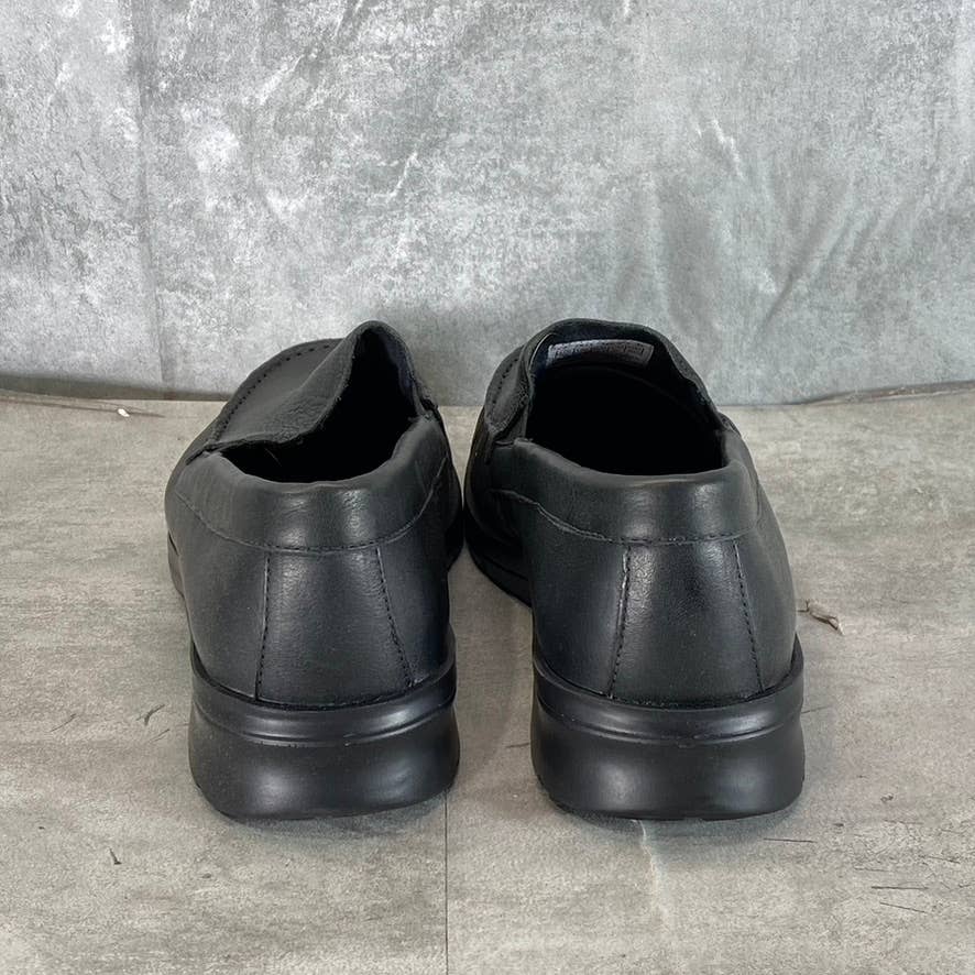ROCKPORT Men's Black Leather Palmer Venetian Slip-On Loafers SZ 12