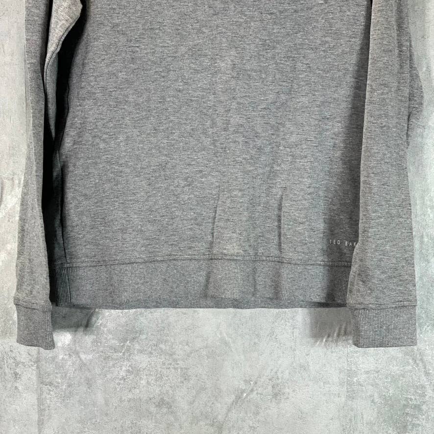 TED BAKER London Men's Grey Half-Zip Pullover Sweater SZ 2(S)