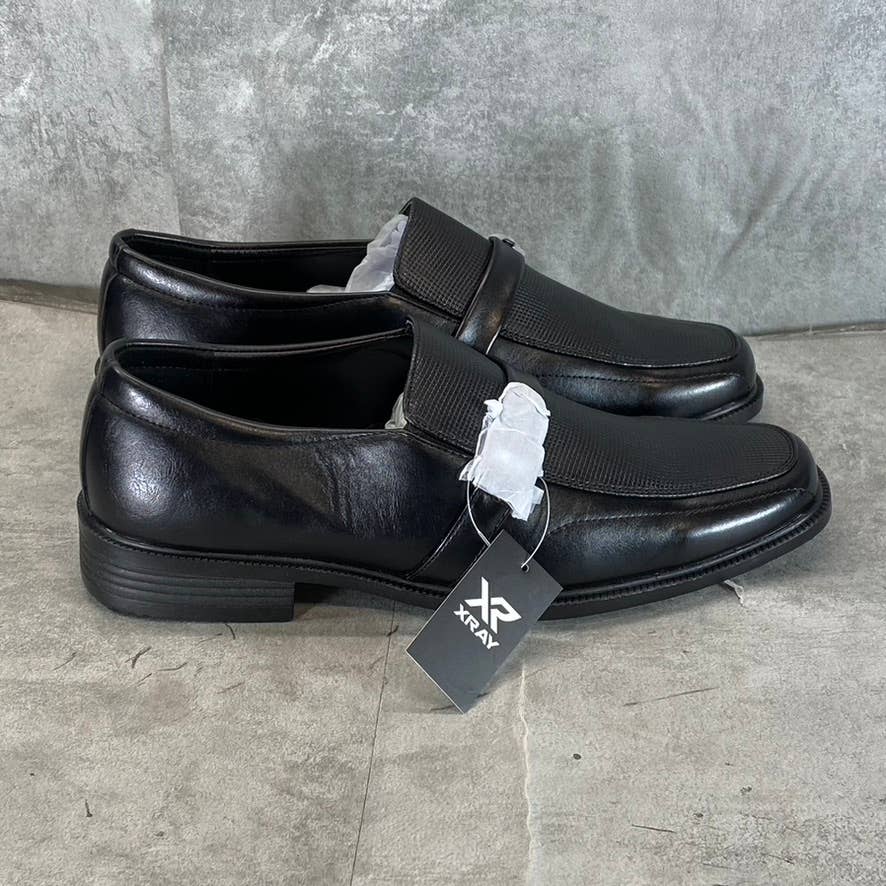 XRAY FOOTWEAR Men's Black Faux-Leather Magno Slip-On Loafers SZ 9.5