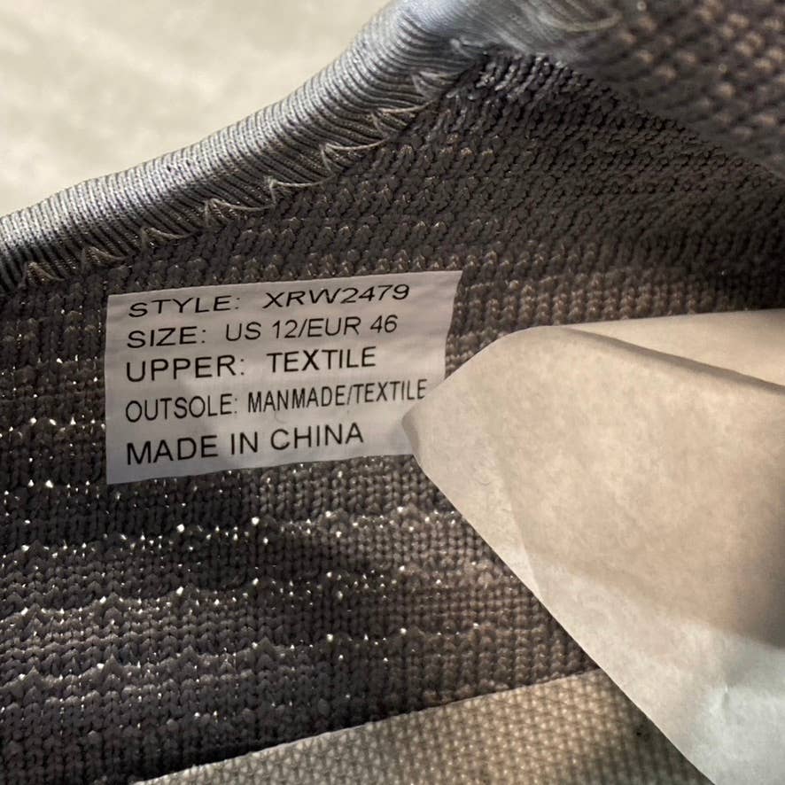 XRAY FOOTWEAR Men's Gray Knit Breathable Niko Lace-Up Sneakers SZ 12