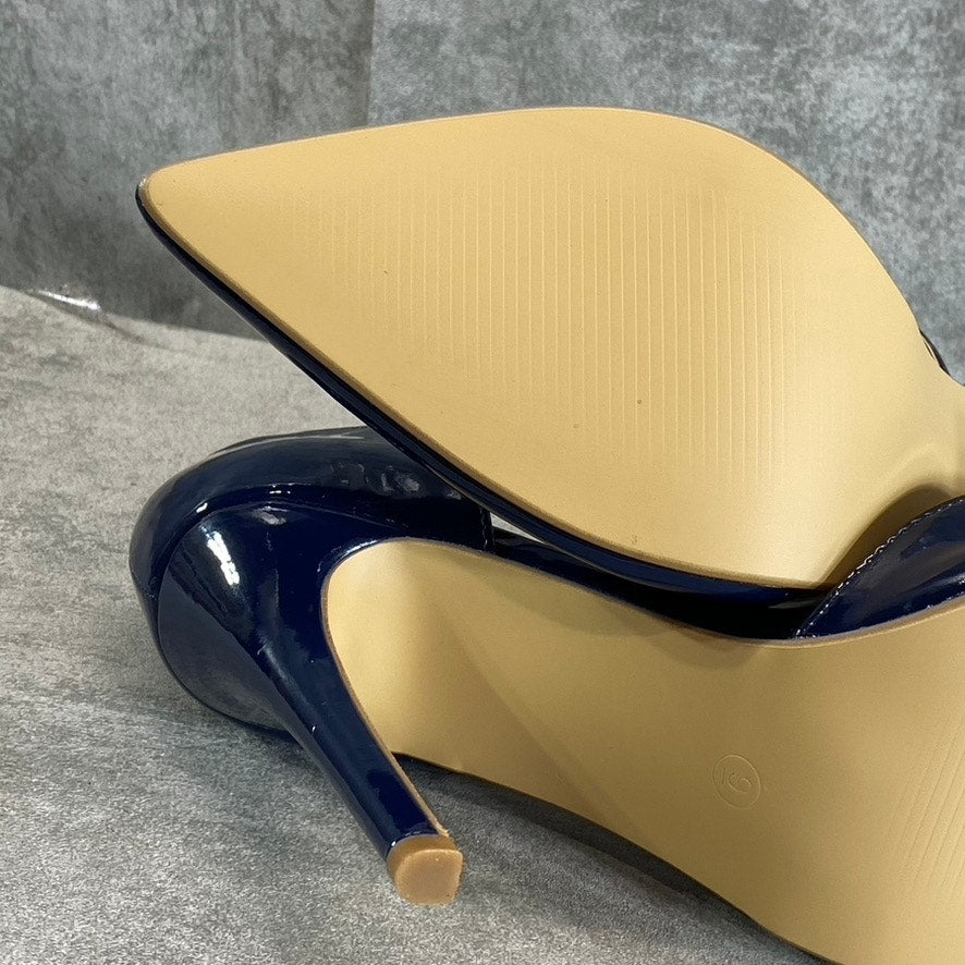 JOURNEE COLLECTION Women's Navy Tru Double Pointed-Toe Stiletto Pumps SZ9