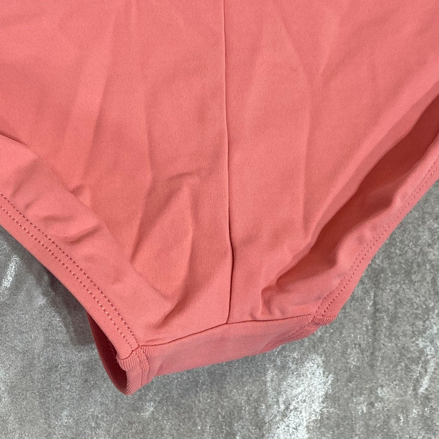 ROBIN PICCONE Pink Lemonade Lily Sash Hipster Moderate Coverage Bikini Bottoms SZ M