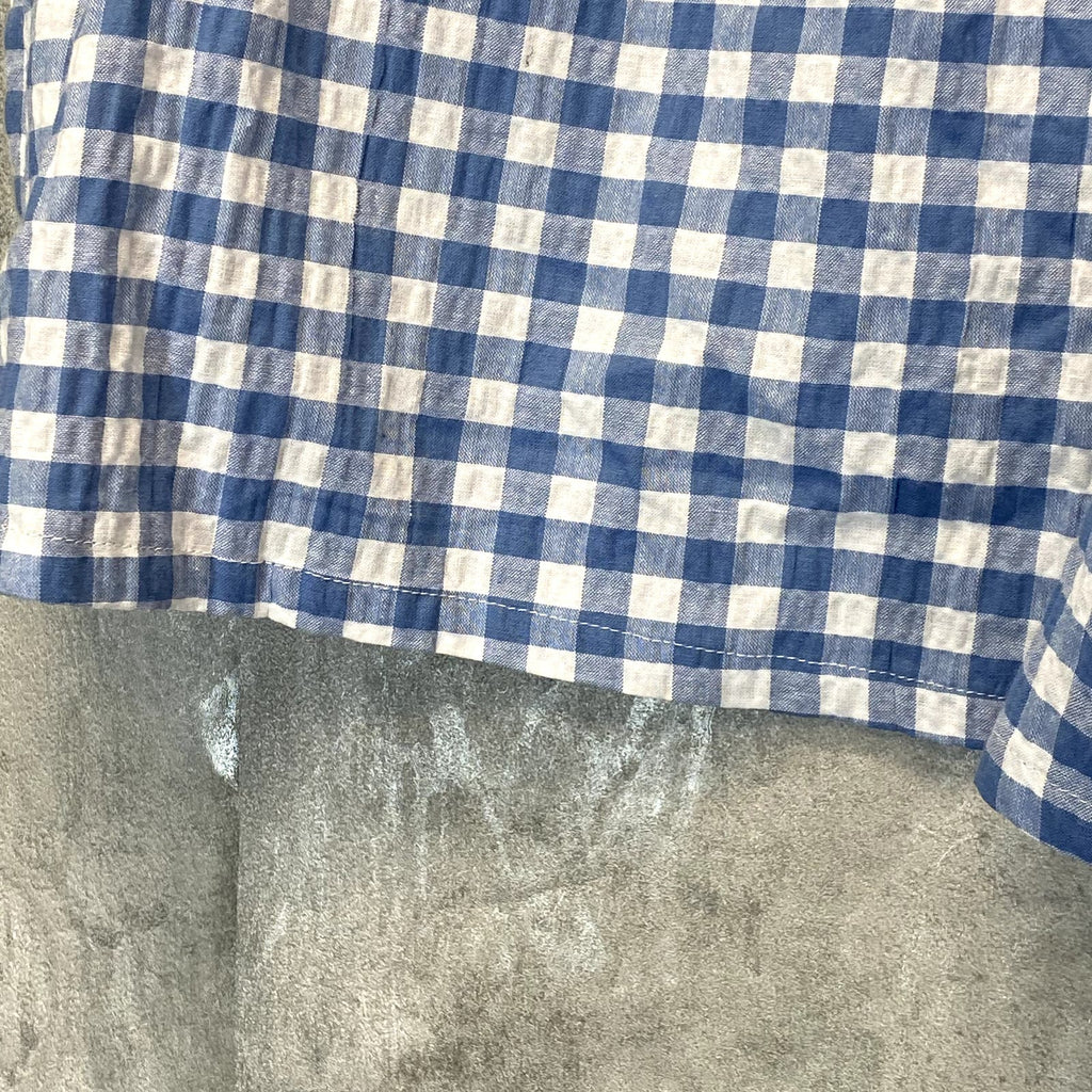 ABOUND Women's Plus Size Blue/White Gingham Shorts SZ 1X