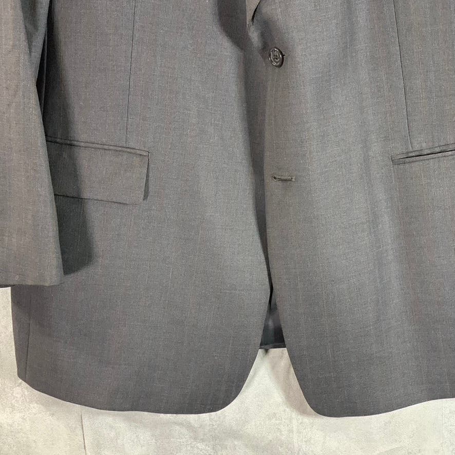 HART SCHAFFNER MARX Men's Charcoal Pinstripe Two Button-Suit Jacket SZ 46R