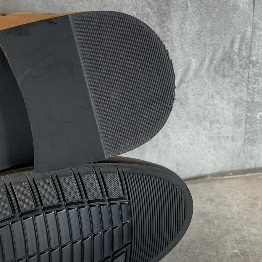 VANCE CO. Men's Chestnut Faux Leather Landon Pull-On Chelsea Dress Boots SZ 9.5