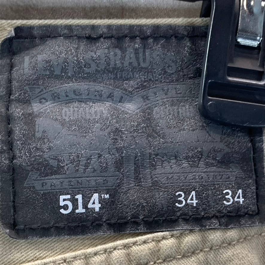 LEVI'S Men's 514 Soft Washed Twill Straight-Leg Jeans SZ 34X34