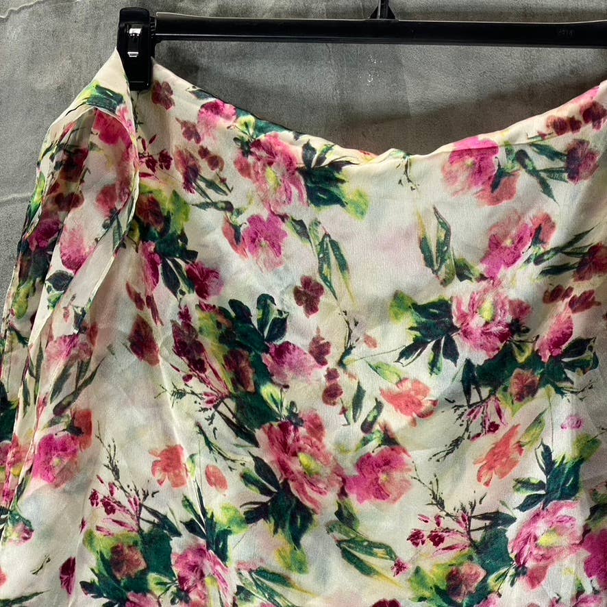 INC INTERNATIONAL CONCEPTS Women's Pink Floral-Print Wrap SZ OS