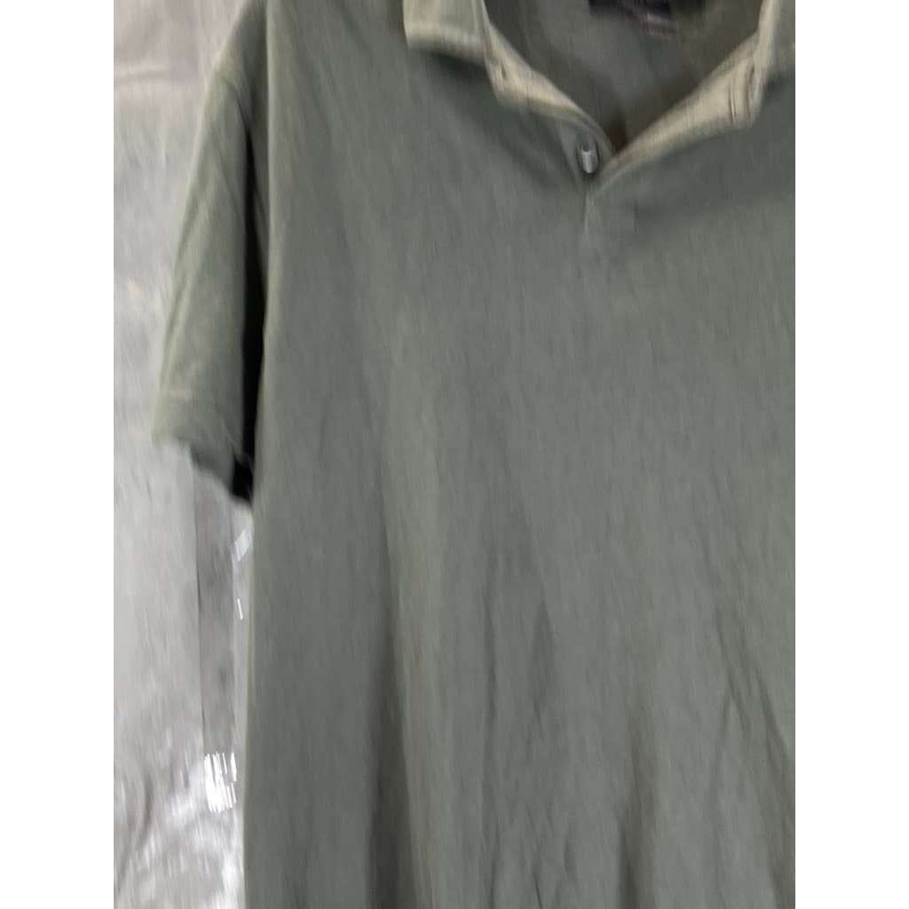 THE MEN'S STORE At Bloomingdales Men's Grey Short Sleeve Polo Shirt SZ M