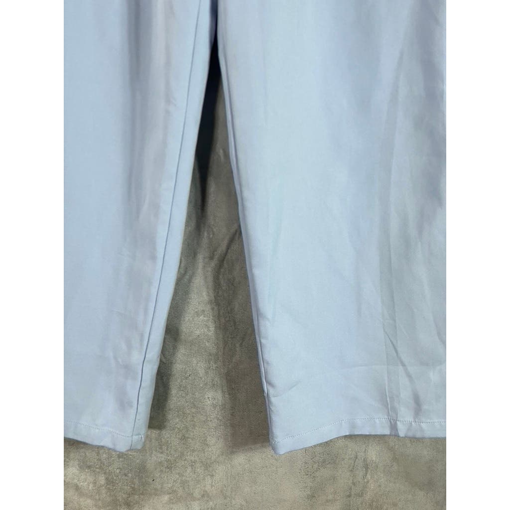 CIDER Women's Light Blue High-Waist Pleated Straight Leg Trousers SZ S(US 4)