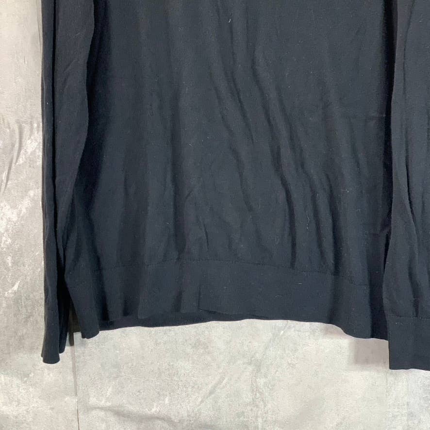 BANANA REPUBLIC Men's Black Luxe V-Neck Pullover Sweater SZ XL
