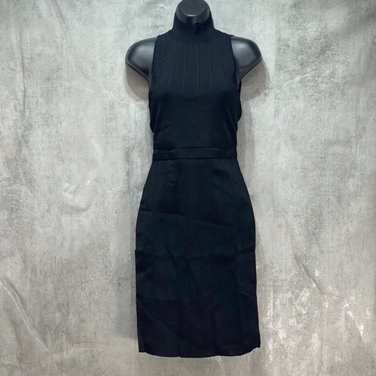 BAR III Black Mock-Neck Sleeveless Sweater Dress SZ S