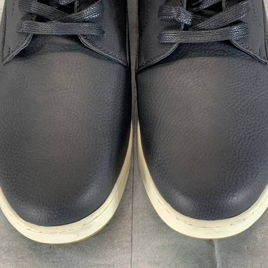 VANCE CO. Men's Wide Width Black Aydon Casual Memory Foam Lace-Up Sneakers SZ 13
