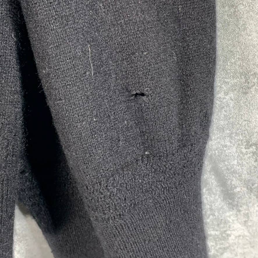 VINCE. Men's Deep Black V-Neck Cashmere Pullover Sweater SZ XL