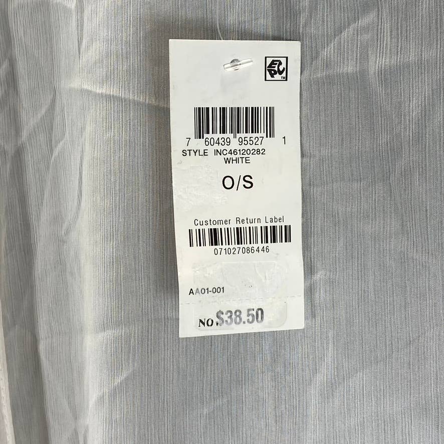 INC INTERNATIONAL CONCEPTS Women's White Open-Front Fringe Kimono Coverup SZ OS