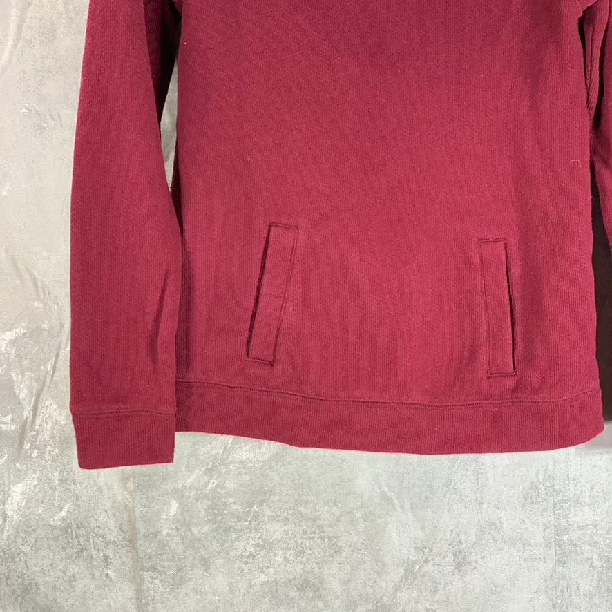J.CREW Women's Cabernet Funnelneck Long Sleeve Pullover Sweatshirt SZ XS